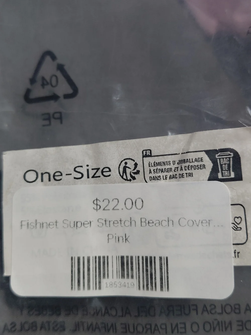 Pink Stretch Knit Fishnet Leggings